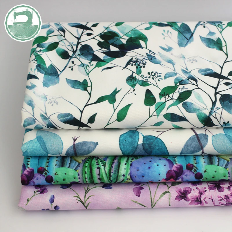 

New digital printing plants quality composite soft semi-waterproof fabric