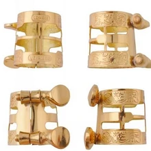 Альт саксофон мундштук бакелит Резные Металлический Зажим Reed наконечники для кларнета Sax