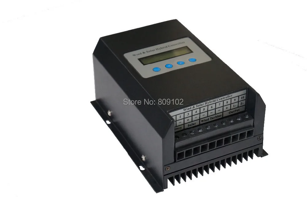 400 Вт 12 в MPPT ветровой солнечный гибридный контроллер с функцией Boost& Buck, РЧ связь, ЖК-дисплей