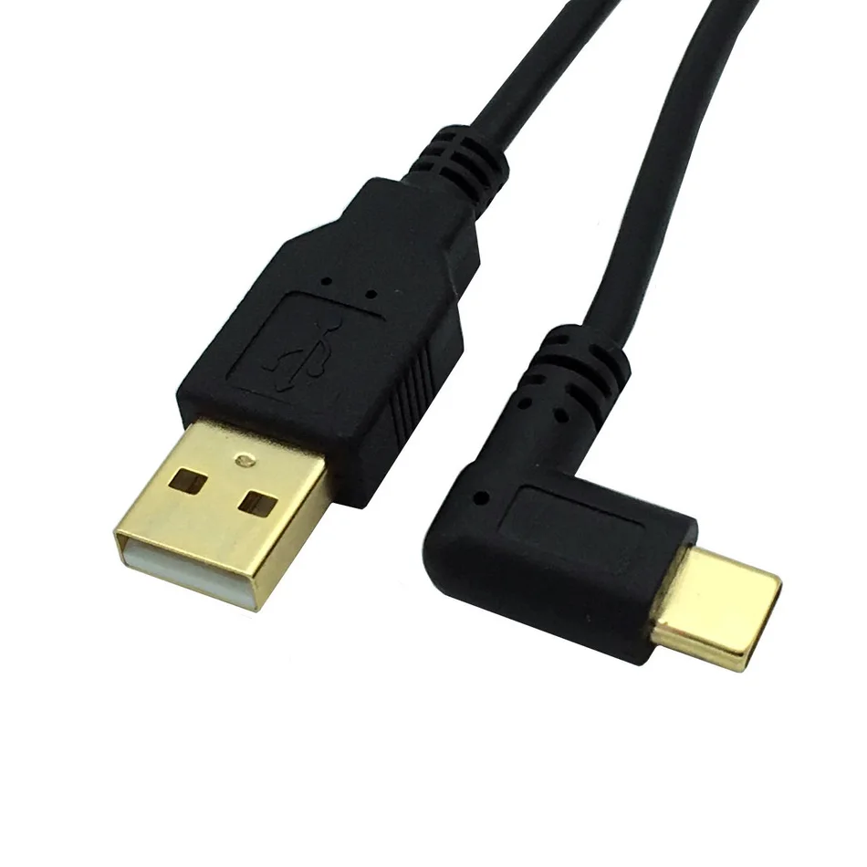 USB кабель для синхронизации данных и зарядки 25 см длина 2 0 (Type A) Type C левый правый