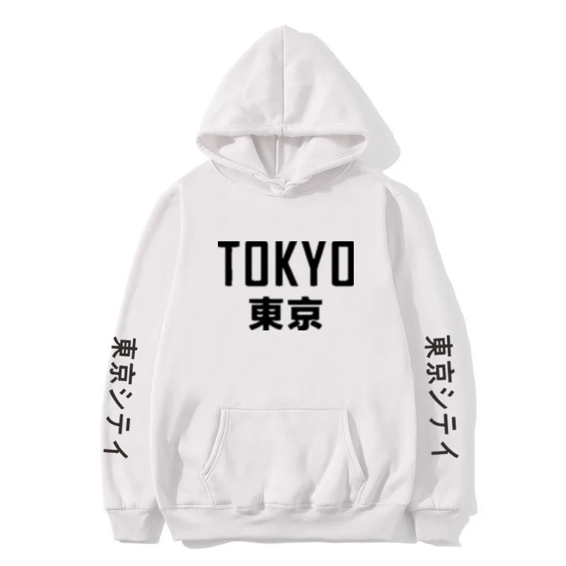 2019 New Japan Harajuku Hoodies Tokyo City Printing Pullover Sweatshirt Casual Hip Hop Streetwear o