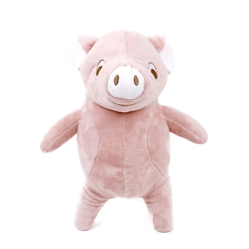 soft pink pig dog toy