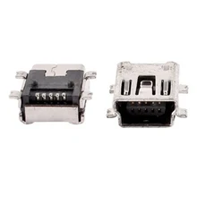 KSOL Стиль Мини USB Тип B Женский 5 Pin ПЕЧАТНОЙ Платы Гора Джек Разъем 10 Шт