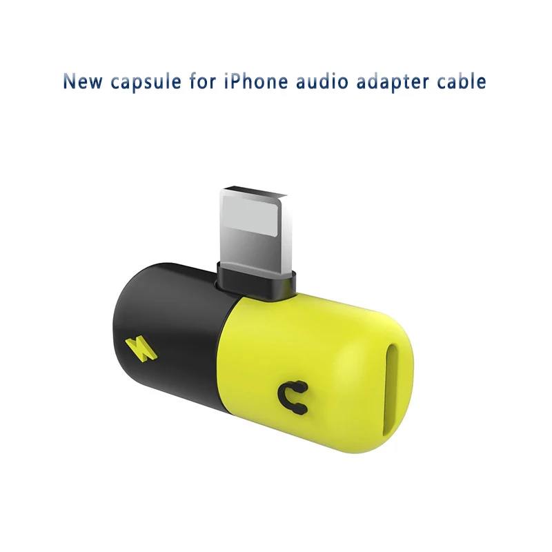 

100pcs New Mini 3 in 1 Audio Charger Adapter For iPhone 7 8 Plus X Converter Portable Charging Splitter For Lightning Adapter