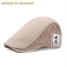 Который в душе лоскутное берет в Стиле Винтаж Женский Регулируемый хлопок Ретро плоская кепка мужская весна лето открытый Солнцезащитная шляпа французский капот