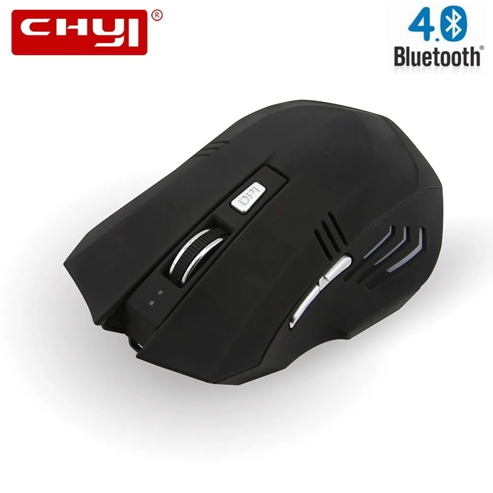 

CHYI Wireless Bluetooth Mouse Ergonomic Rechargeable Silent 800/1200/1600 DPI LED Backlight with Wrist Rest Mice Pad Kit For PC