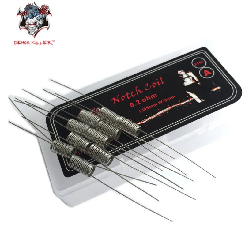 Demon Killer Notch coil 10PCS/BOX heating wire 0.2ohm premade Pre built