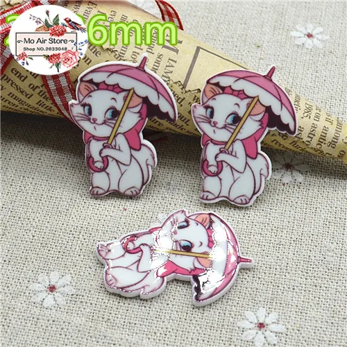 

10pcs Resin planar kawaii cat flat back Art Decoration Charm Craft DIY hair bow center accessories