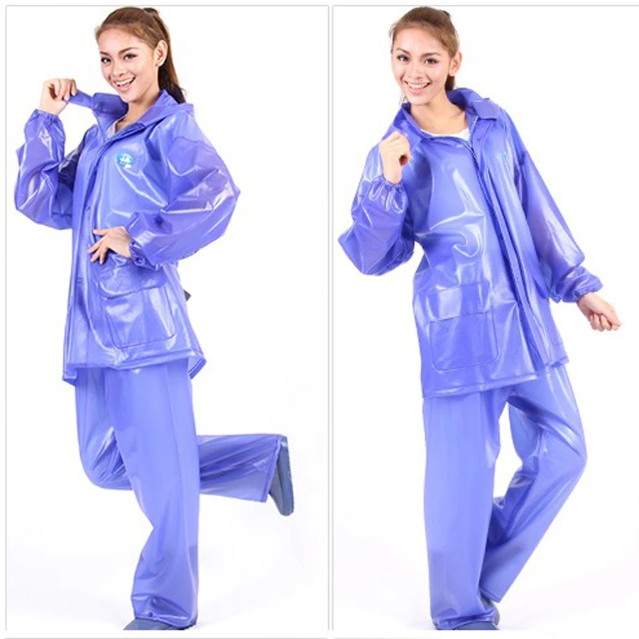 

Waterproof Women Raincoat Pants Windproof Cape Clear Transparent Raincoat Women Fishing Overalls Chaqueta Mujer Rainwear R5C072