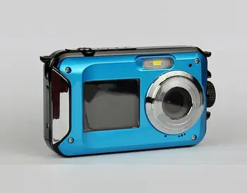 Waterproof Digital Camera 5M 16X Zoom Underwater Shockproof HD cam 2.7inch LCD CMOS waterproof Cameras DC double Screens camera