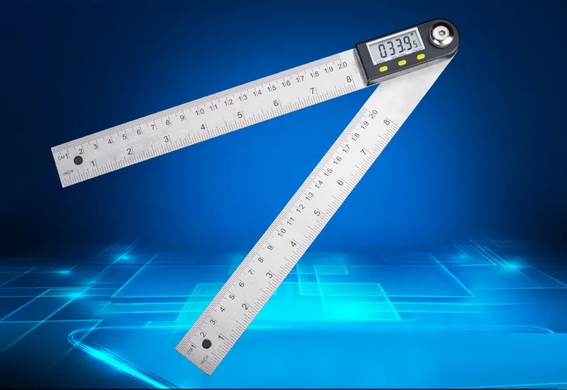 0 300MM 0.05 digital stainless steel electric protractor IP54 water