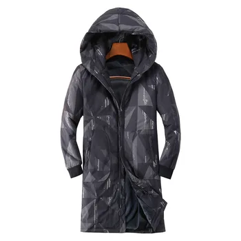 

2017 Winter Camouflage Black Jacket Men Coats Thick Warm Casual Long Coat Parkas Men Windproof Hooded Outerwear Men's Parkas