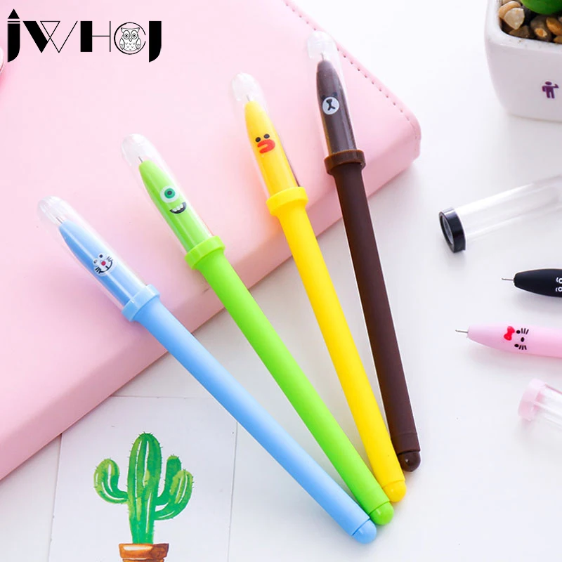 6 шт./партия милые Мультяшные животные гелевая ручка материал escolar kawaii Канцтовары