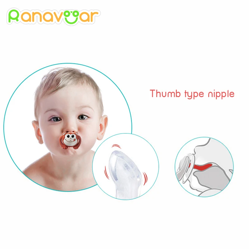 Silicone Funny Nipple Mustache Pacifier Baby Soother Toddler Orthodontic Nipples Red Kiss Lips Teether Baby Feeding
