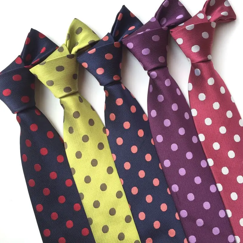 

Multicolor Men's tie Classic Paisley Polka Dot Acquard Woven 100% Silk Men's Tie Necktie Wedding Party Business Tie YD06-YD25