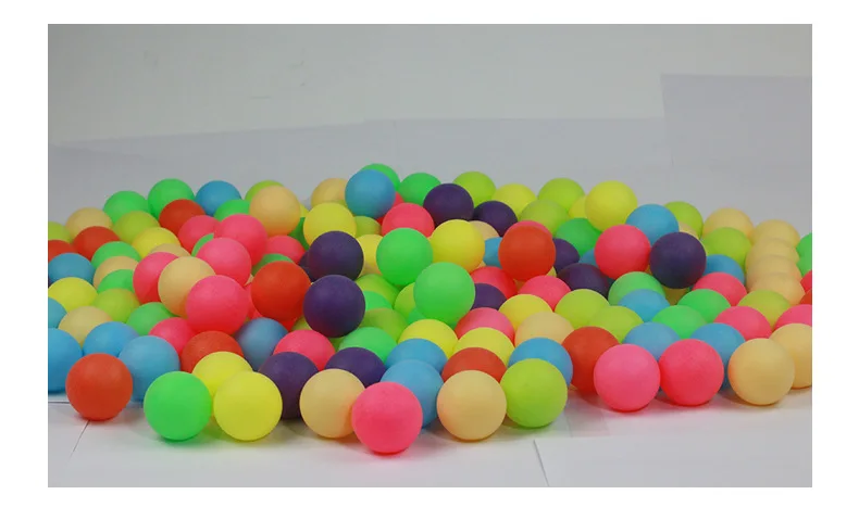 100Pcs Colored Ping Pong Balls Entertainment Table Multi Tennis Colors Ball L3X9 