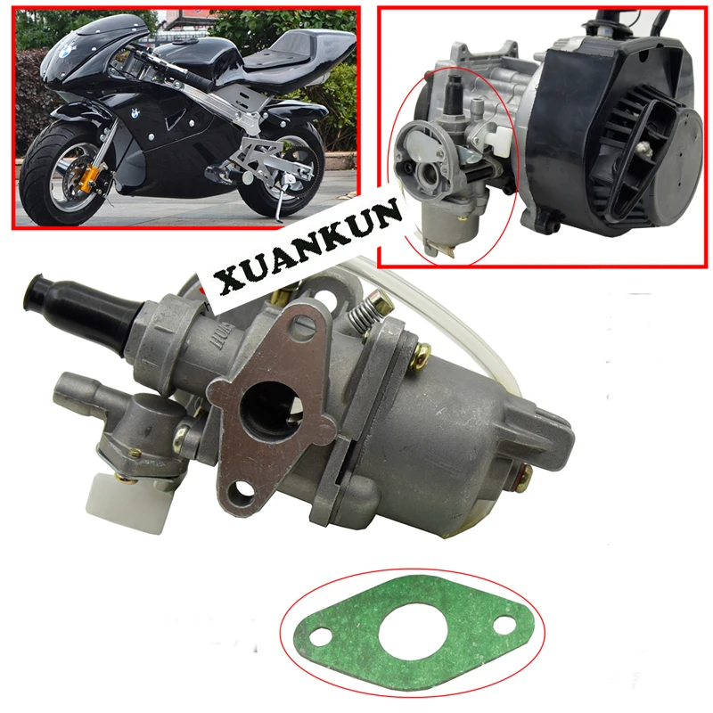 

XUANKUN 49CC Mini Motorcycle Accessories 2 Stroke Engine Small Car Carrier