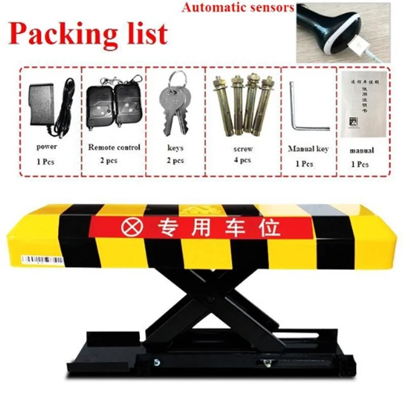 BEST Vehicle-sensing automatic parking barrier with 2 remote controls - Battery - Parking (without batte