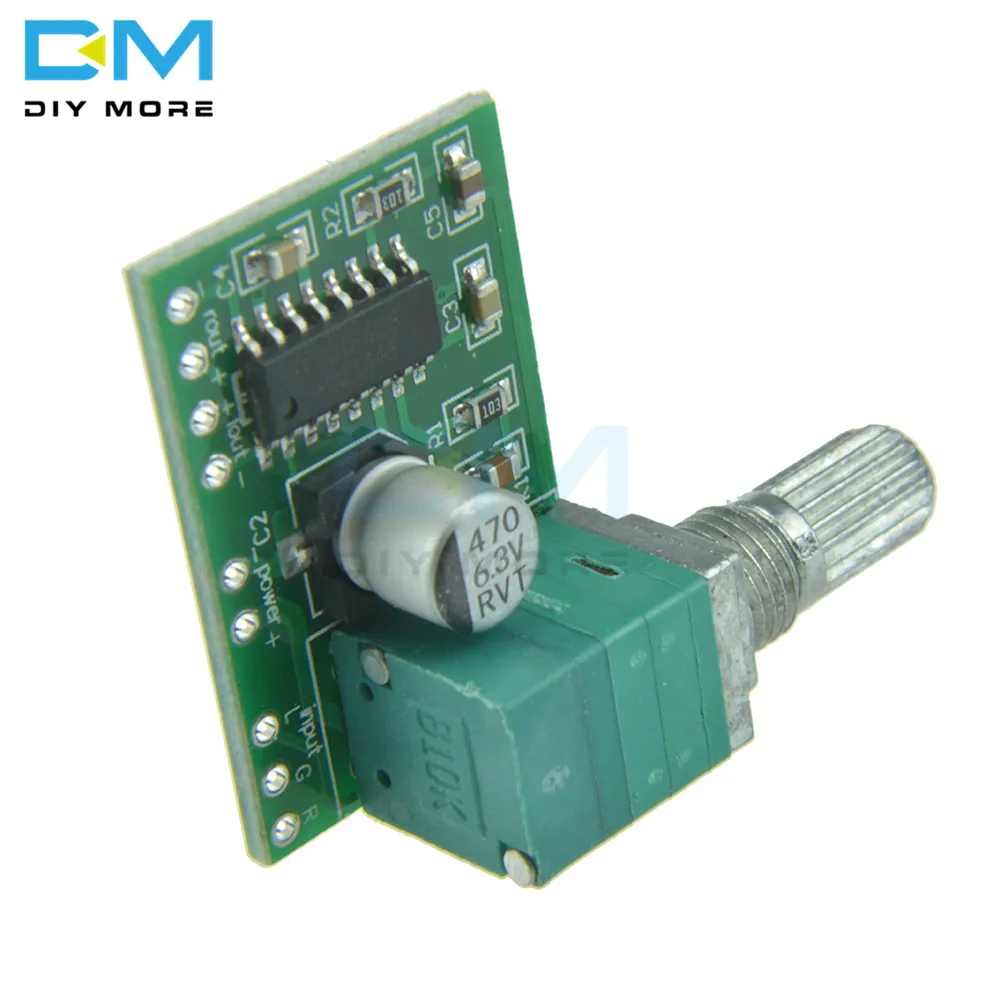 Super Mini PAM8403 DC 5V 2 канальный USB цифровой аудио усилитель плата модуль 2*3 Вт регулятор