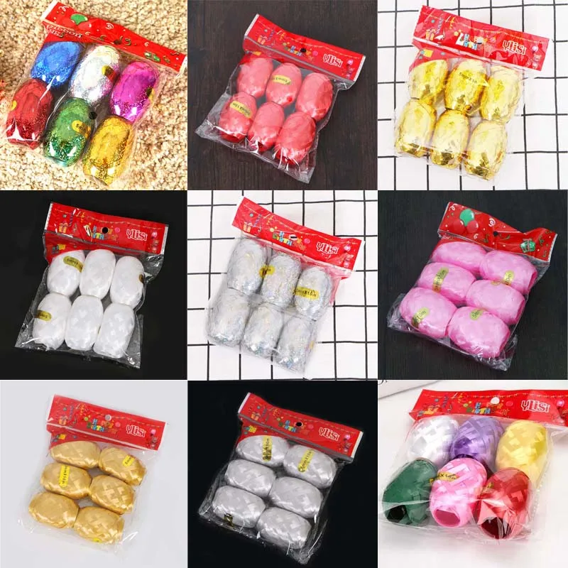 

Flowers Gift Box DIY Headdress Materials Laser Ribbon Sewing Decorative Football For Gift Packing Tied Balloon