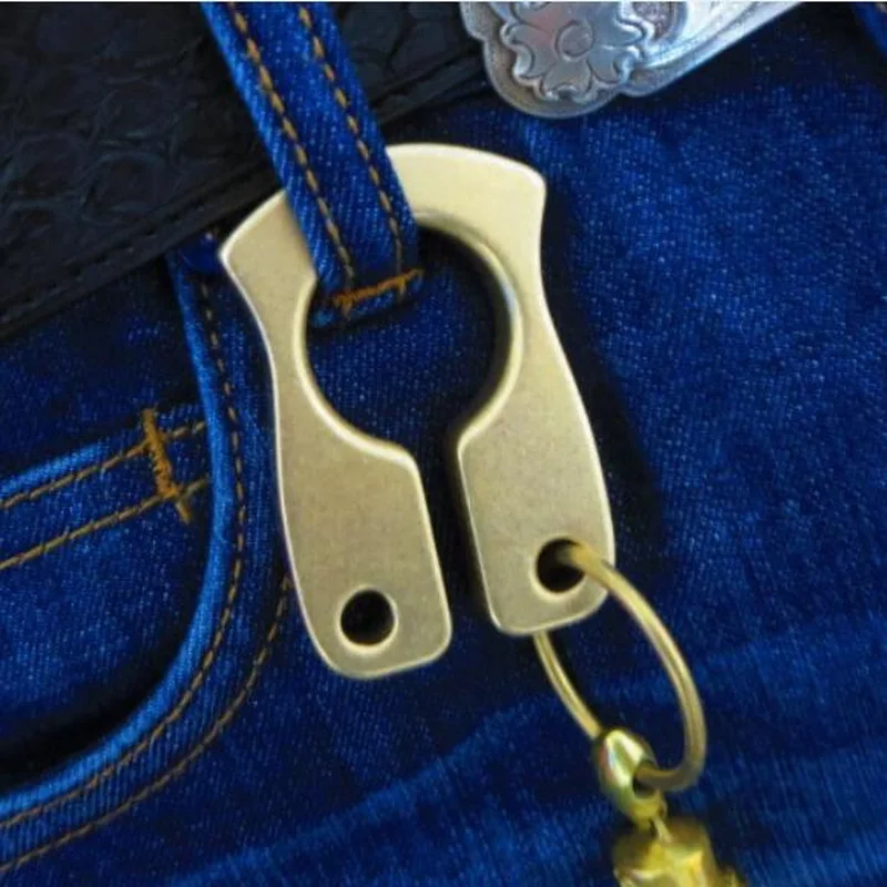 Portáteis de Viagem de Acampamento Acampamento ao ar Latão Edc Ferramenta Multi Ferramentas ao ar Livre Tático Chaveiro Pendurado. Janela Disjuntor
