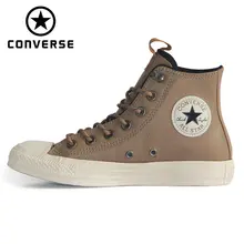 Конверс Chuck Taylor All Star кожа осень и зима толстые теплые стиль унисекс кроссовки обувь для скейтбординга 162385C