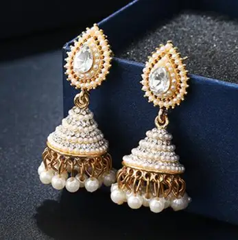 

Lovely Fine Earring Girls Wedding wholesale earring fashion personality drops Pearl girl Long tassel lies with eardrops