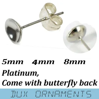 

1000PC Nickel Free Surgical Steel Earrings Pin Cup Pit Stud Jewelry DIY Making Supplies Back Post Stud with Earnuts/Clutches/nut