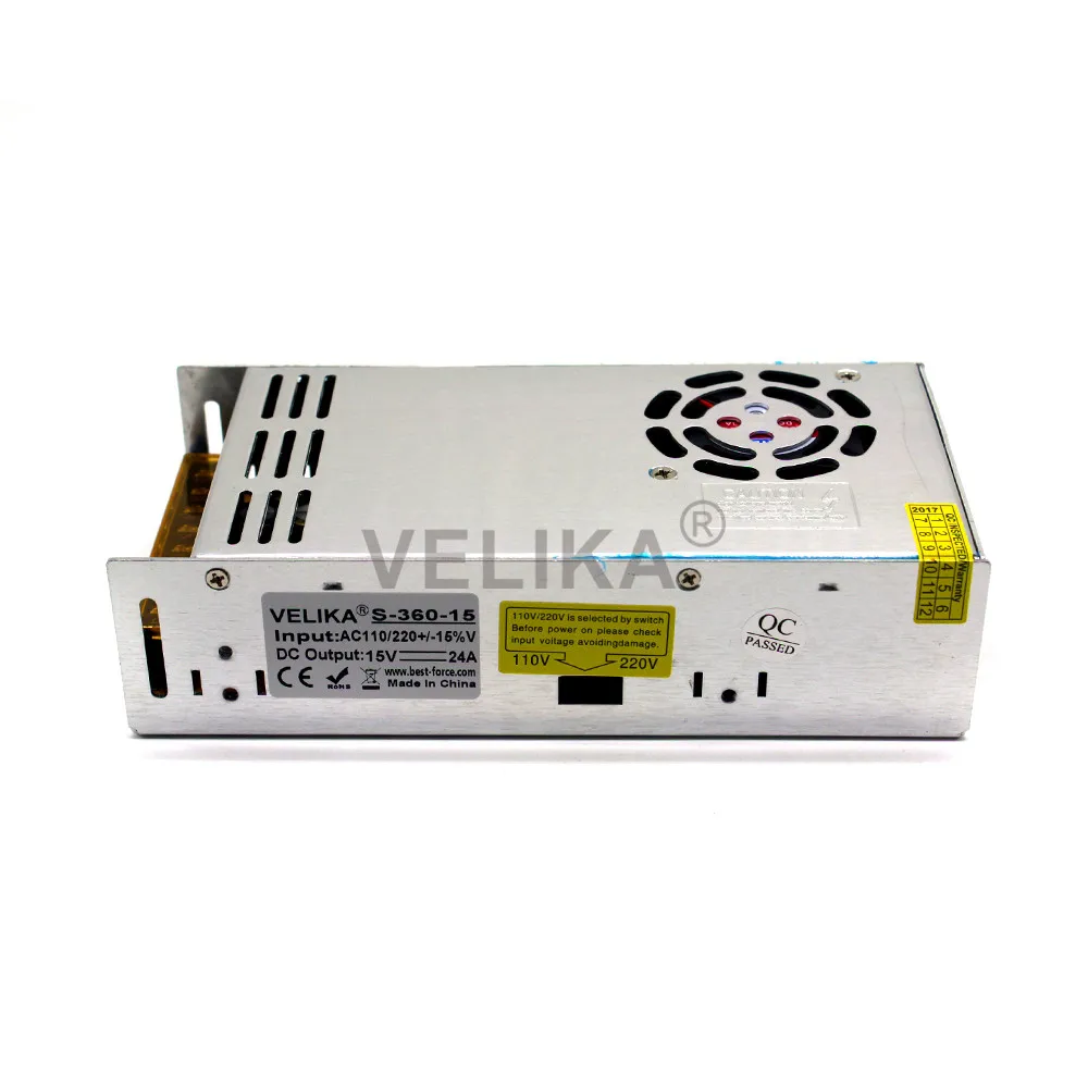 Источник питания для светодиодных лент с ЧПУ 15 В 24 а 360 Вт|ac-dc 15v|variable dc power supplyvariable |