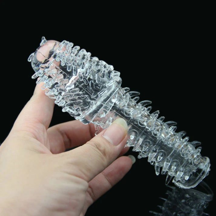 hc076C vibrator sleeve spot Penis Enhancer Condom (7)