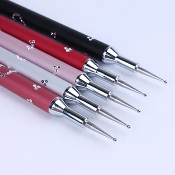 

5Pcs/set Double-ended Nail Dotting Pen Top Grade Rhinestone 2-Ways Dot Pen Nail Art Manicure Tool
