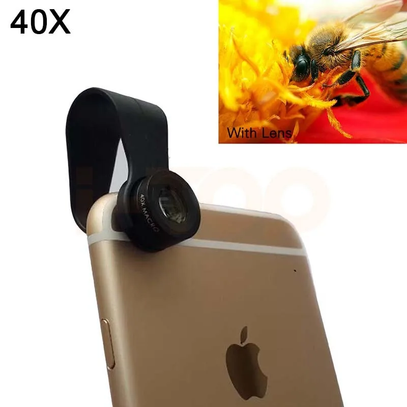 

2017 Universal Clips 40X Macro Lens Phone Lentes Camera Lenses For Xiaomi redmi 4 4X note4 MI5 5C MI5S MI5S PLUS MI6 NOTE2 MIX