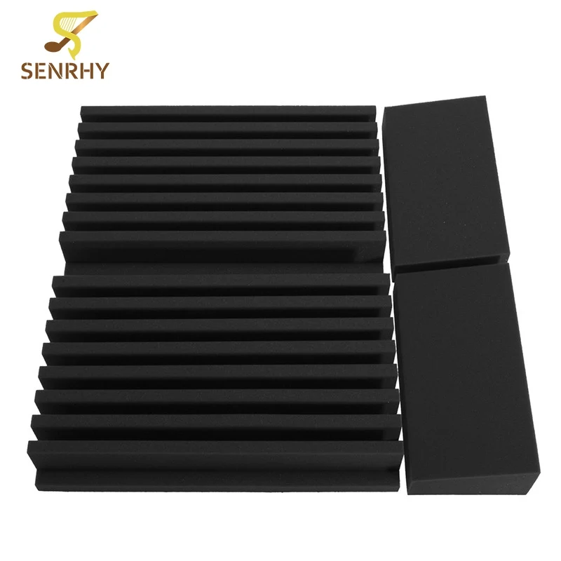 

120 x 30 x 7.5 cm Soundproofing Foam Studio Acoustic Foam Soundproof Absorption Treatment Panel Tile Wedge Polyurethane foam