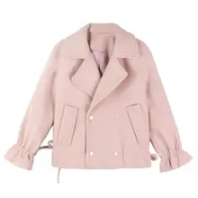 Женские куртки короткий параграф шерстяное пальто Женская Корейская версия новой осени и зимы маленький ароматный ветер тонкий сладкий