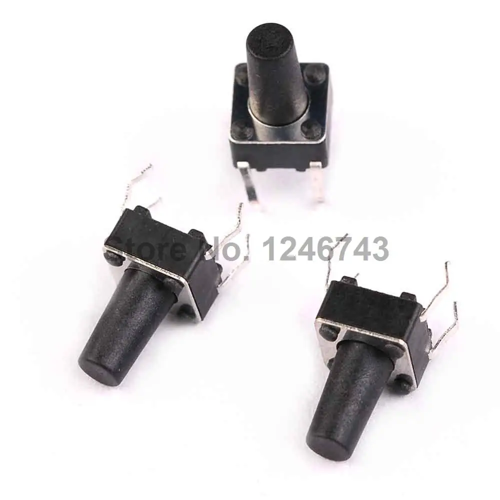 

40PCS DIP 6X6X10mm 6*6*10mm Tactile Tact Push Button Micro Switch Momentary