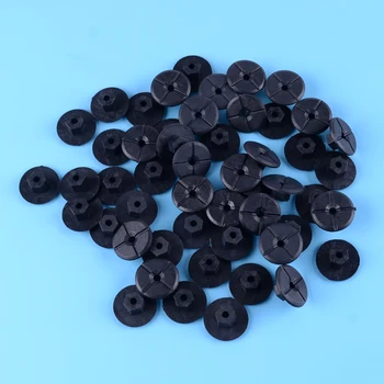 

DWCX 50Pcs Black Plastic 4.2mm Car Auto Nut Self Threading Multi-Purpose Body Interior 201-990-00-50 Fit For Mercedes Benz BMW