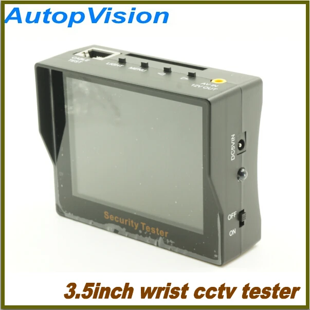 

3.5 Inch TFT LCD Wrist Monitor DC 12V Output CCTV Tester The Camera Tester The Video Tester