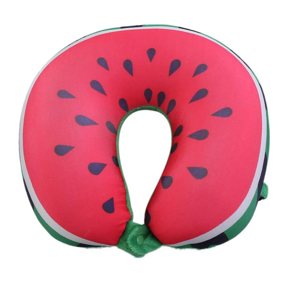 

Soft U Shape Cushion Journey From Watermelon Kiwifruit Orange Fruit Cushions Tourism Neck Pillow AutoTravel Pillows top quality