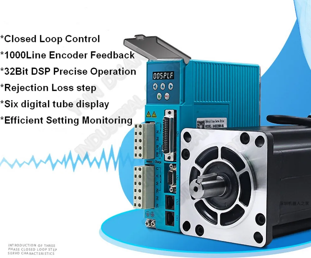8Nm 220VAC 3PH Nema34 86 2000 об/мин замкнутый контур шаговый двигатель драйвер цифровой Hybird энкодер AC легкий Серводвигатель Привод комплекты JMC