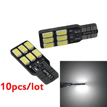 

10pcs T10 Canbus led bulb 194 168 W5W 5630 5730 12LED SMD t10 led Car Side Wedge Light Bulb Auto Car Led light For Audi a4 q5 q7