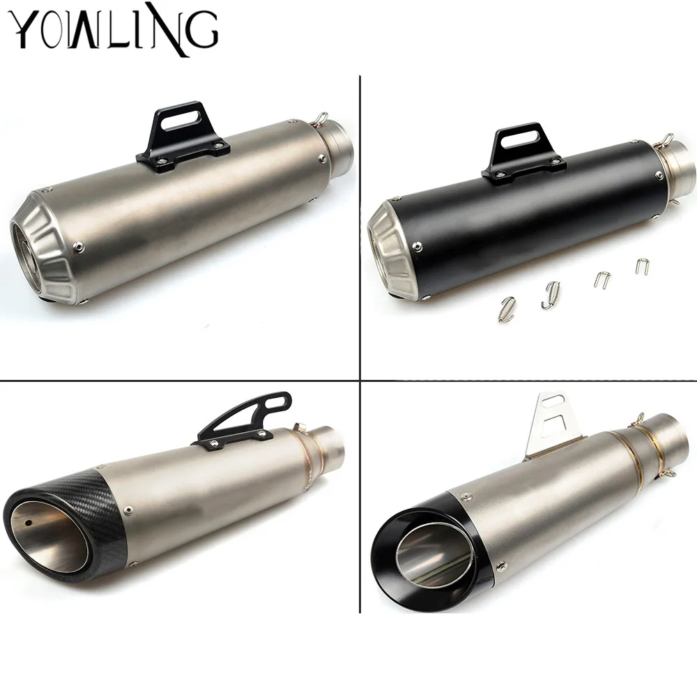 UNIVERSAL MOTORCYCLE EXHAUST pipe ATV muffler escape GP DIRT BIKE SCOOTER for most motorbike slip-on