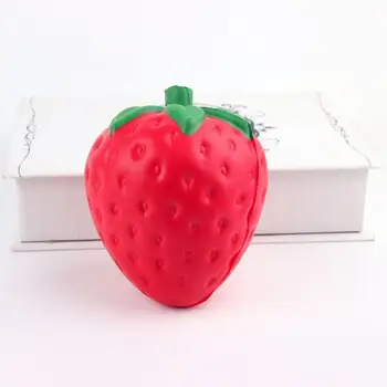 

8 cm Slow Rising Toy Strawberry Relieves Stress Toy Decompression Squeeze Toy Kids Adults Anxiety Attention Phone Straps