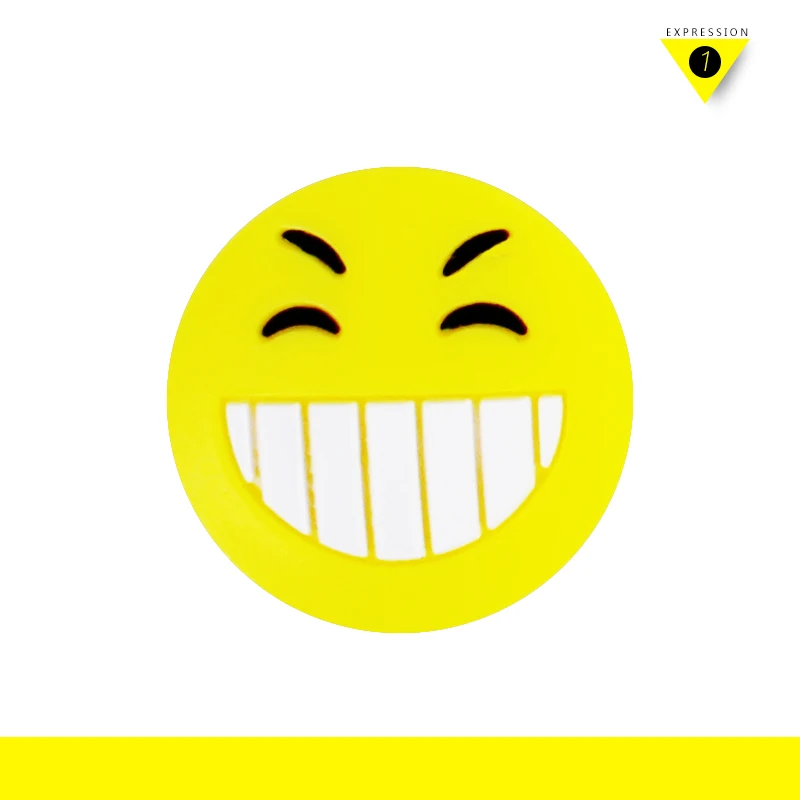 

6pcs/pack FANGCAN Squash Racket Vibration Dampener Cute Facial Expression Non-toxic silicon Vibration Dampener Shock Absorption