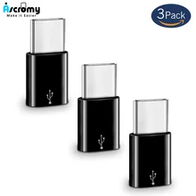 3 шт. Mini USB C адаптер Microusb Micro USB-Type C разъем конвертер для samsung Galaxy S10 S9 Note 10 8 Macbook Pro huawei