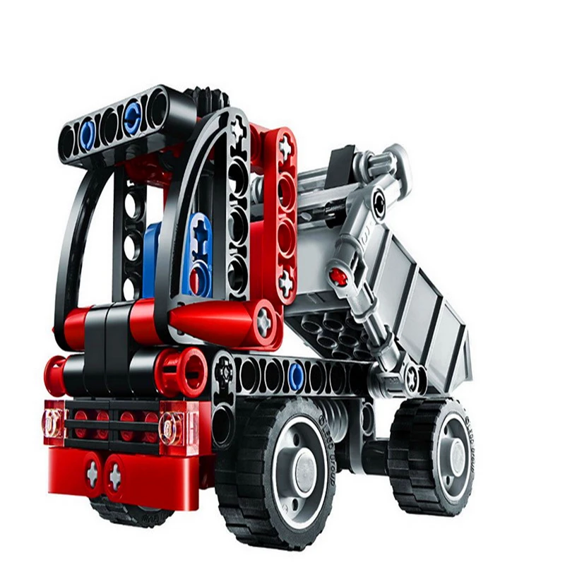 

119Pcs Technic City Series Mini Container Truck Model Building Block Toys KAZI 3345 Gift For Children Compatible