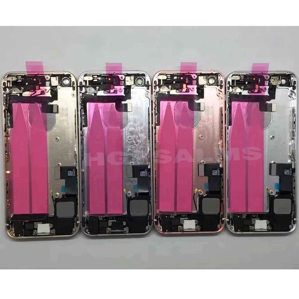 Полный корпус для iPhone SE средняя рамка Шасси задняя крышка батарейного отсека задняя крышка с гибким кабелем в сборе