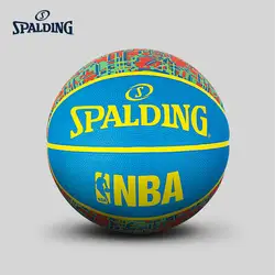 Оригинальный SPALDING Мужской 7 баскетбольный тренд серии NBA цифровой печатный открытый резиновый мяч 83-648Y