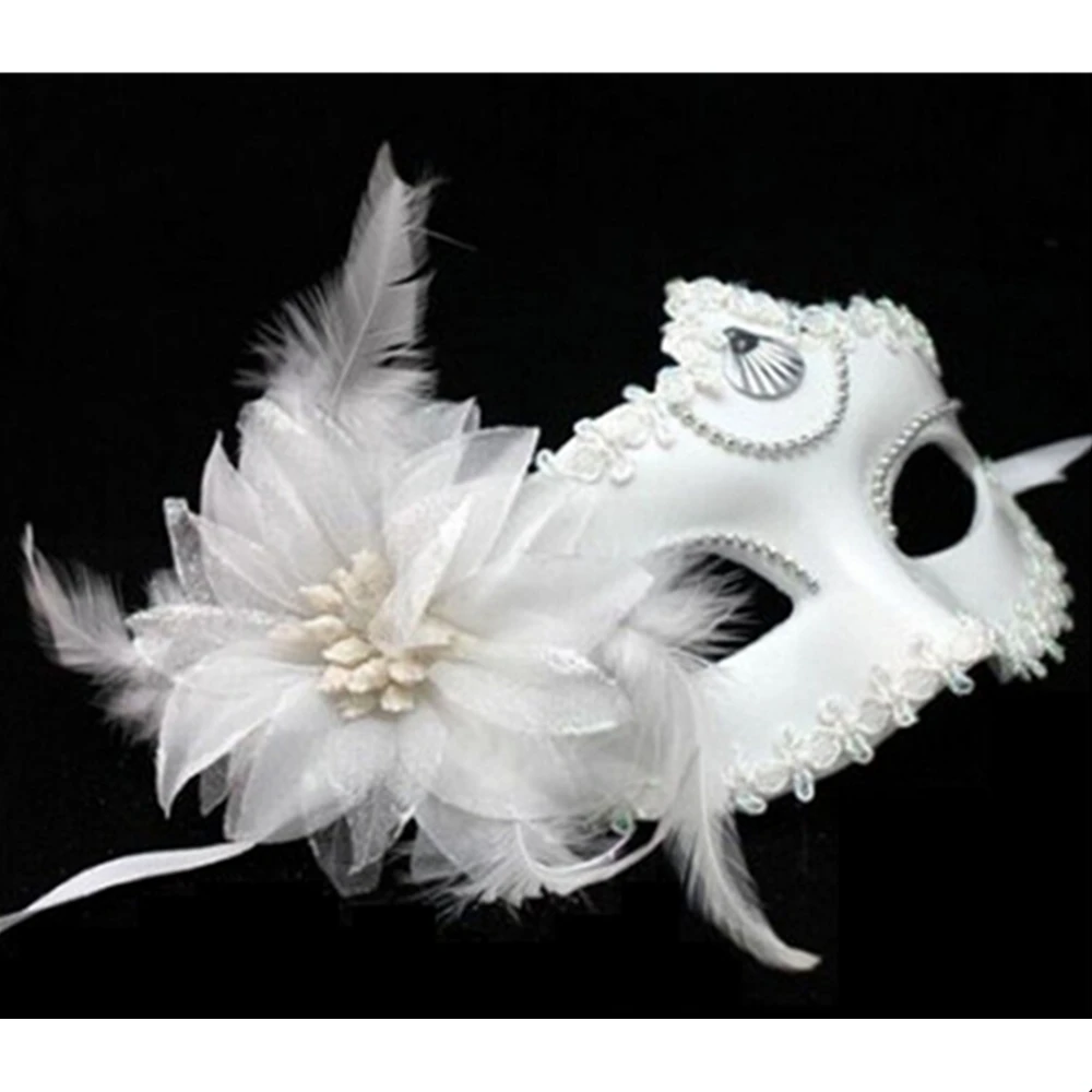 

1Pc Creative White Sexy Eye Mask Venetian Masquerade Ball Mask Halloween Festival Party Lady Fancy Lace Dress Supplies