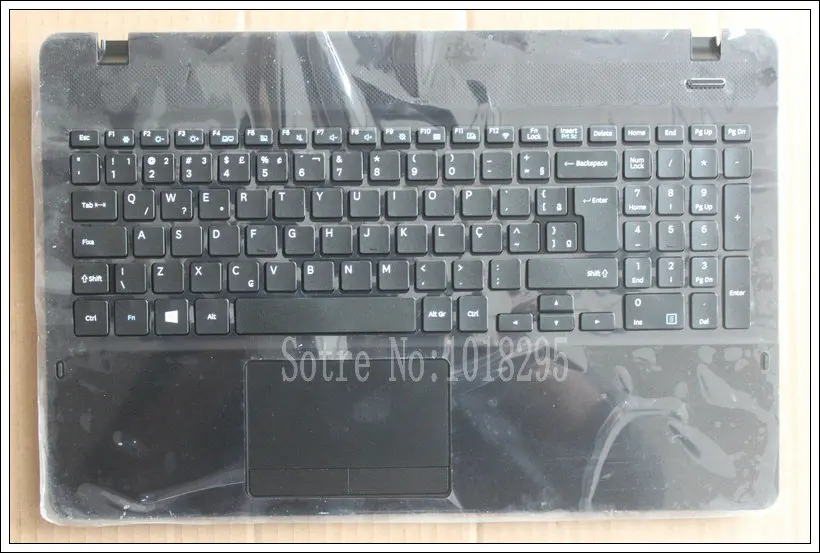 

NEW Brazil laptop keyboard For Samsung BR layout with Plamrest Touchpad case cover BA75-00715A