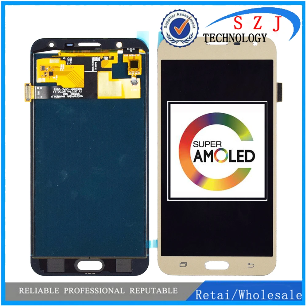Оригинальный дисплей SUPER AMOLED для SAMSUNG Galaxy J7 Neo J701F J701M J701MT j701 ЖК-дисплей цифровой